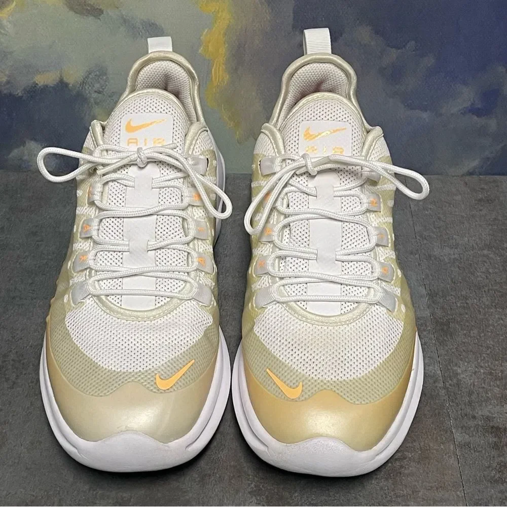 Nike Air Max Axis Premium White/Melon Women's Sneakers Size 9